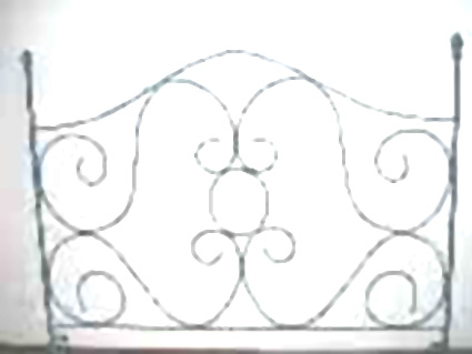 respaldo de cama patinado en blanco