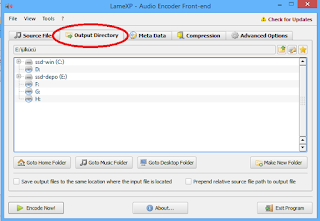 LameXp Audio Encoder-OutputFolder Çıktı Dosyası