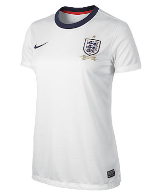 Jersey Inggris Ladies Home 2013