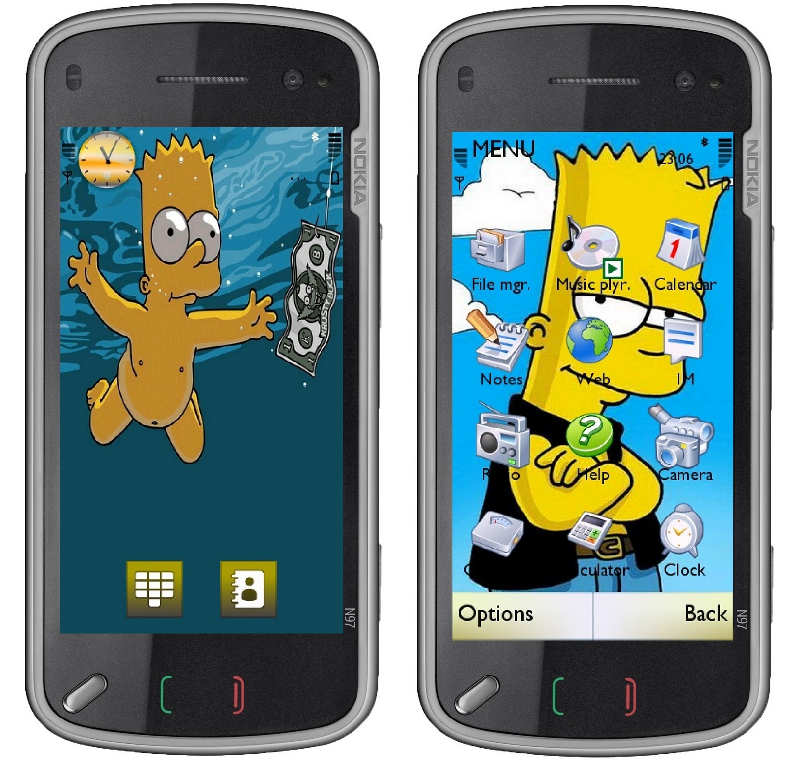 Bart Simpson Theme For Nokia Symbian S60v5 58005230522852355530