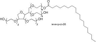 polysorbate-60 chemical diagram