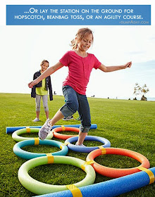 Pool-Noodle-Agility-Course from Dump A Day.
