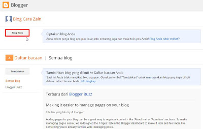 Cara Membuat Blog Gratis Di Blogspot Blogger