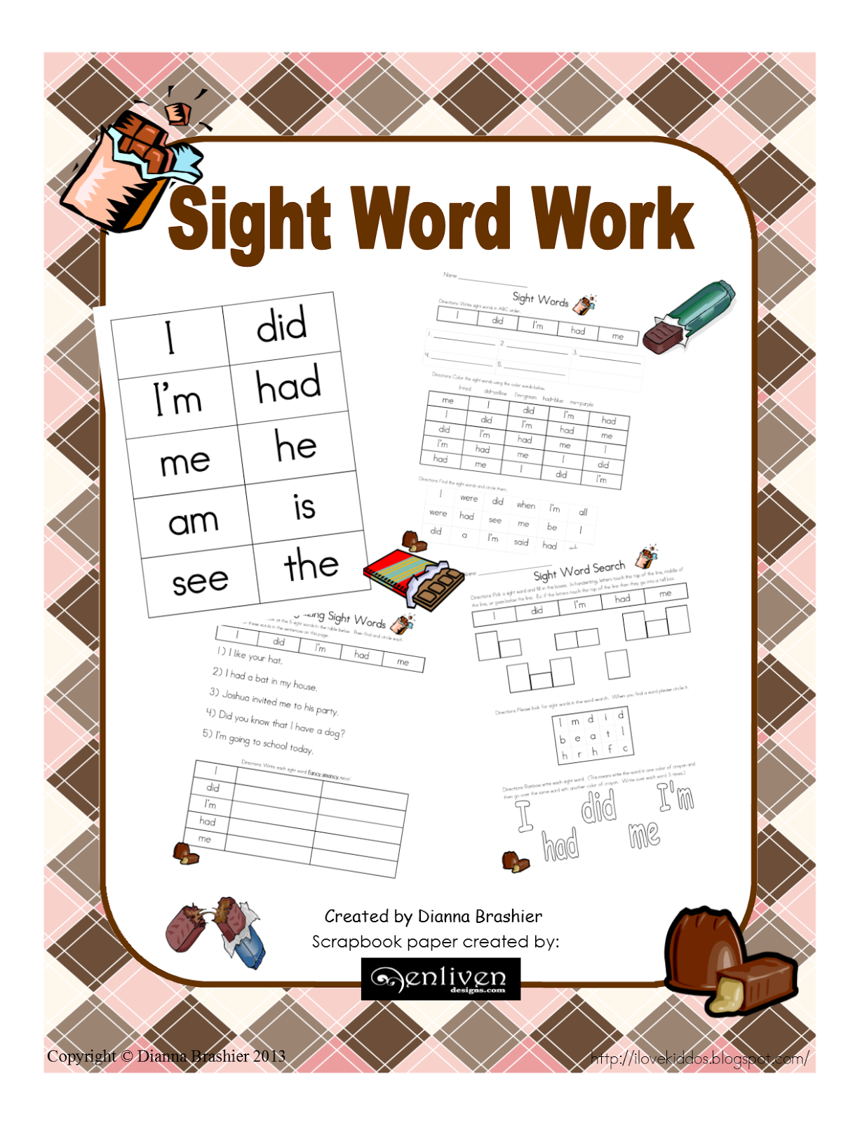 http://www.teacherspayteachers.com/Product/Candy-Sight-Word-Activities-1047266