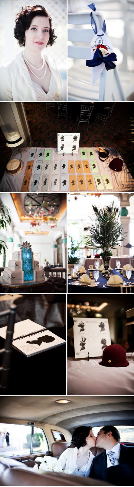 This Art Deco style wedding for Nicole and Evan took place at the Grand 