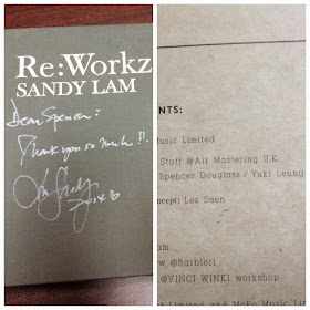 Spencer Douglass credit as Project Manager on Sandy Lam 林憶蓮 album Re:Workz