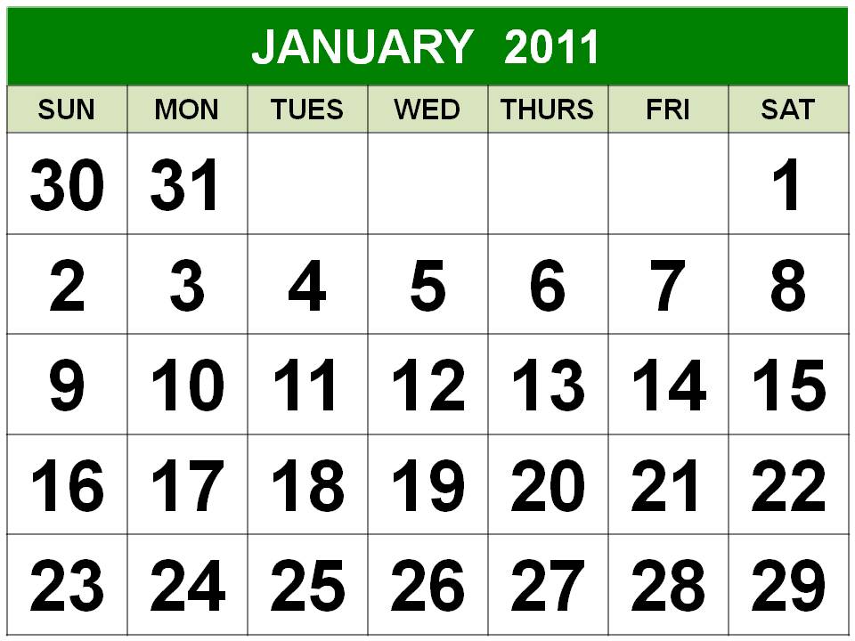 2011 calendar printable by month. 2011 calendar printable by