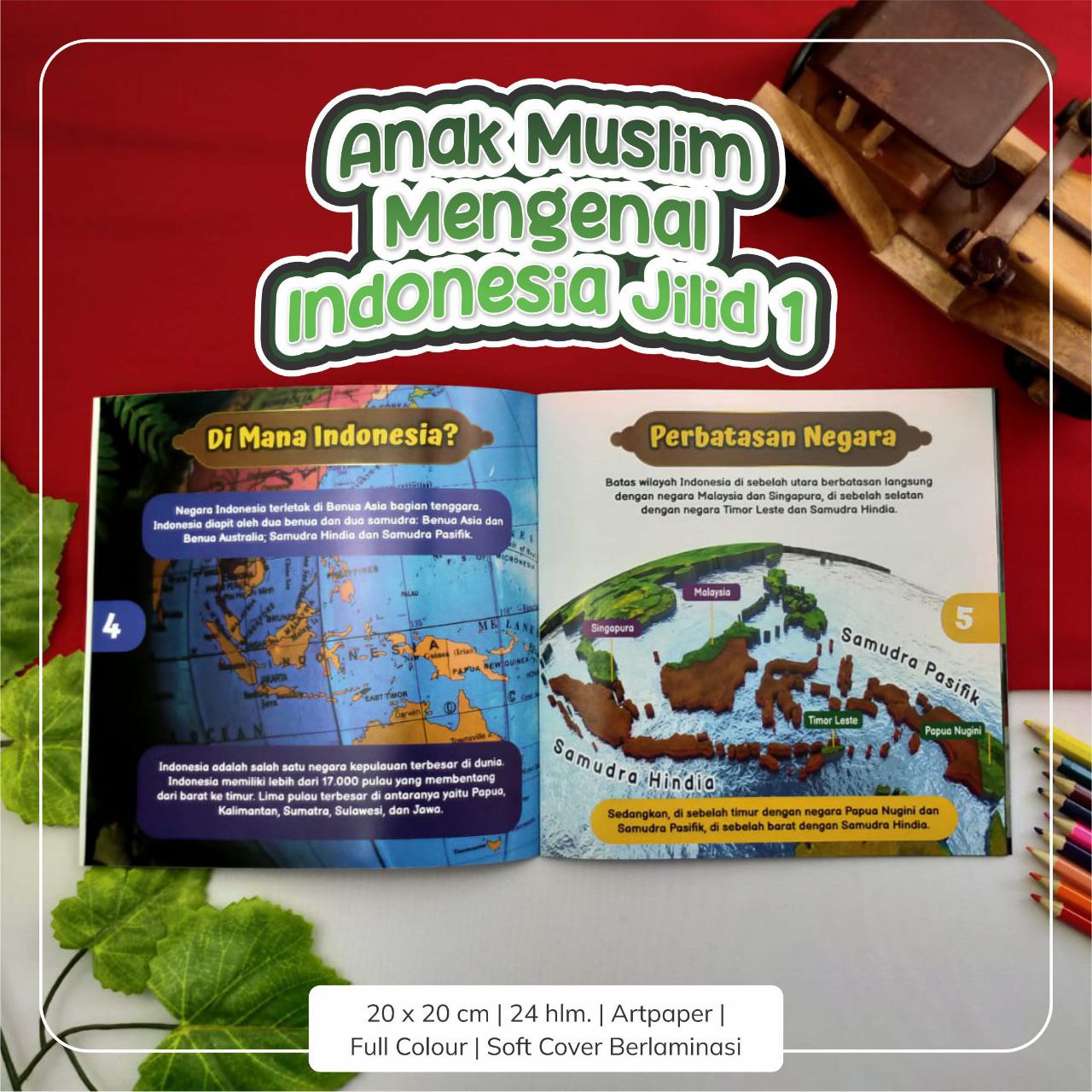 Buku Anak Muslim Mengenal Indonesia Jilid 1-6 Attuqa