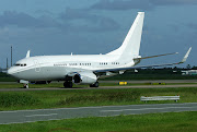 Boeing 73773Q(BBJ) N834BA msn 29102 operated by GC Air LLC arrived Brisbane . (ba)