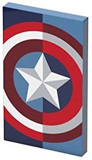 Cargador portátil (4000mAh) batería externa móvil para celulares, diseño Captain America. Tribe Marvel 