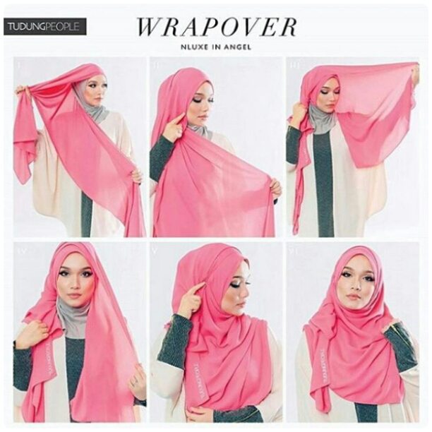 Cara Pakai Shawl Elfira Loy Step By Step Terkini 2017