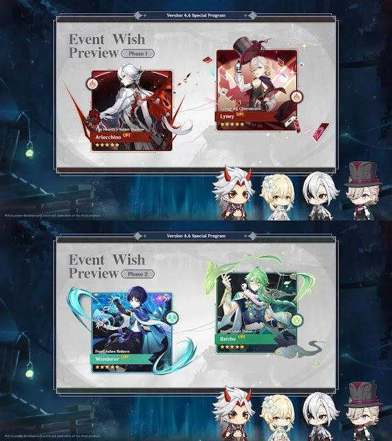 Genshin Impact 4.6 Banners (Event Wishes)