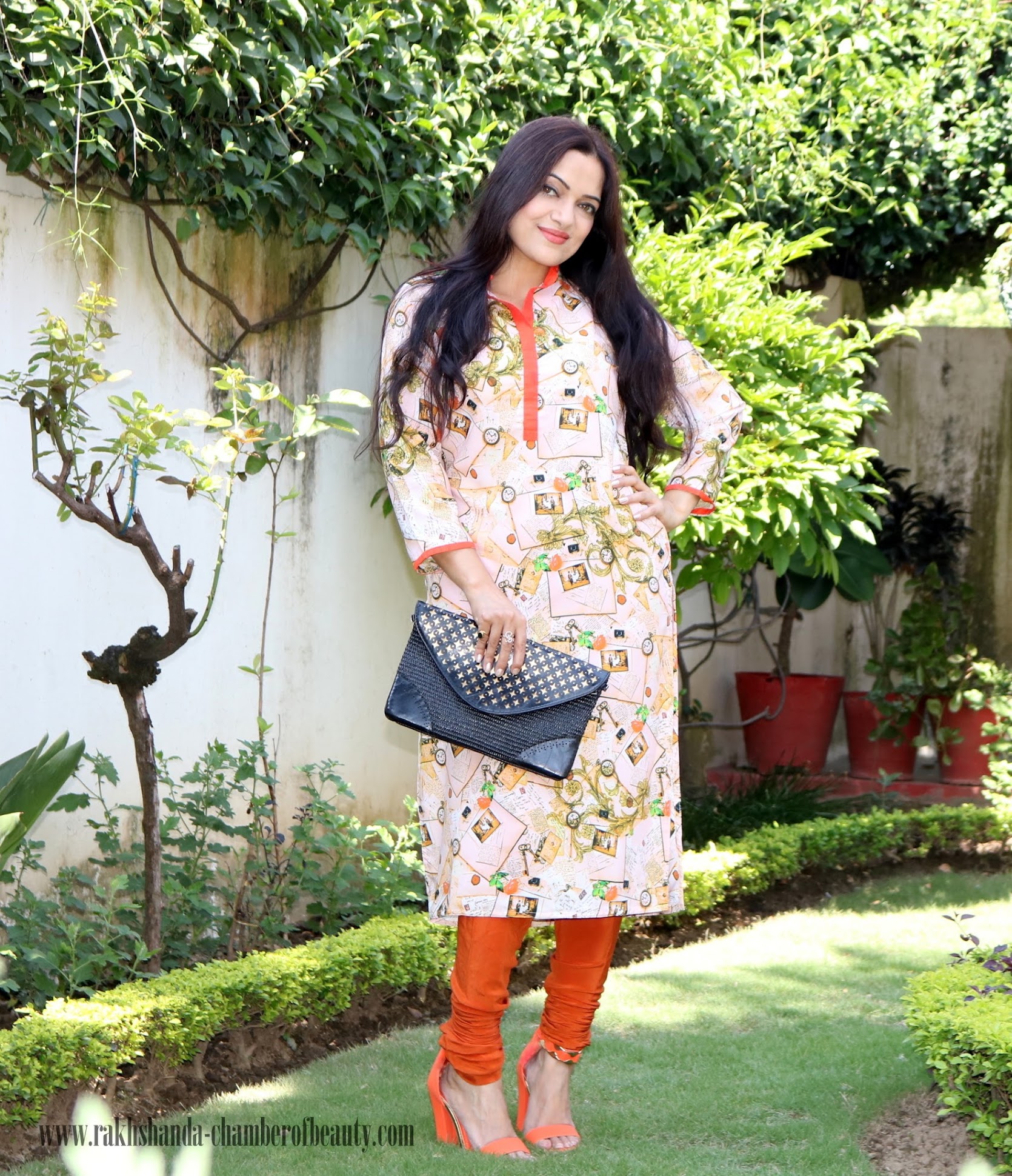 #Traditionmyway with Jabong.com-OOTD, How to wear printed kurtis, Diwali outfit ideas, Amiclubwear heels, Indian fashion blogger