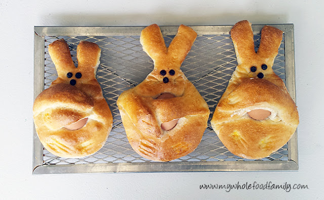 Dutch Easter Bunny Bread from www.mywholefoodfamily.com