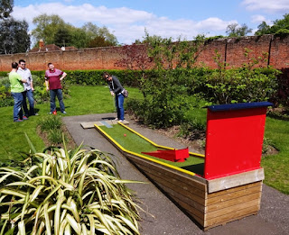 The Minigolf course at Stoke Park in Guildford, Surrey