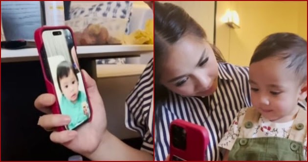 10 Potret Rayyanza Cipung Video Call Sama Ameena, Langsung Janjian Liburan Bareng!