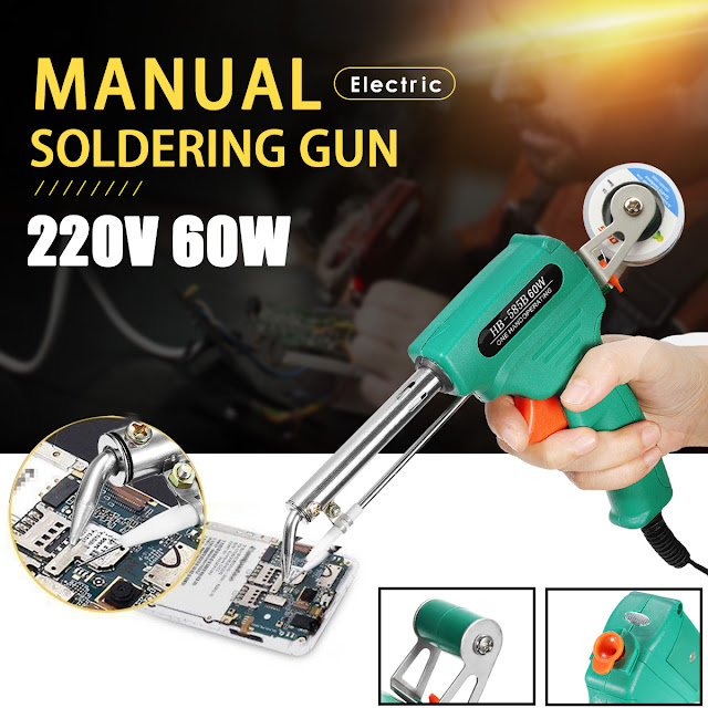 220V 60W Electric Soldering Gun Machine Welding Tool Manual Solder Iron Gun