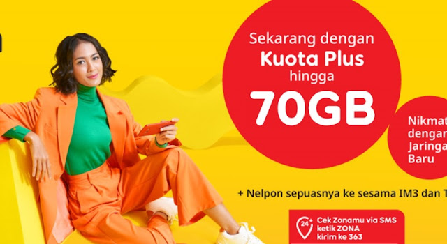 Cara Mengecek dan Mendapatkan Paket Zona Kuota Plus di IM3 Indosat