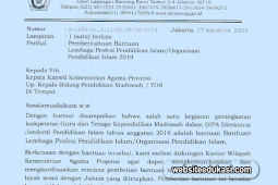 Juknis Bantuan Lembaga Profesi Pendidikan Islam 2019