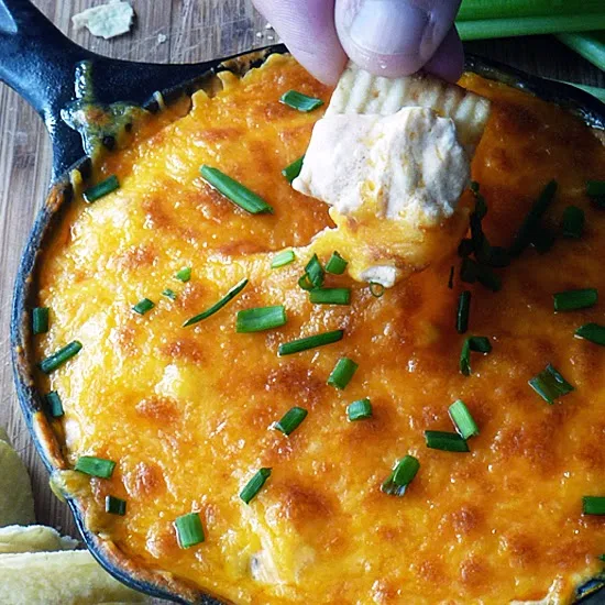 Buffalo Ranch Chicken Dip | by Life Tastes Good