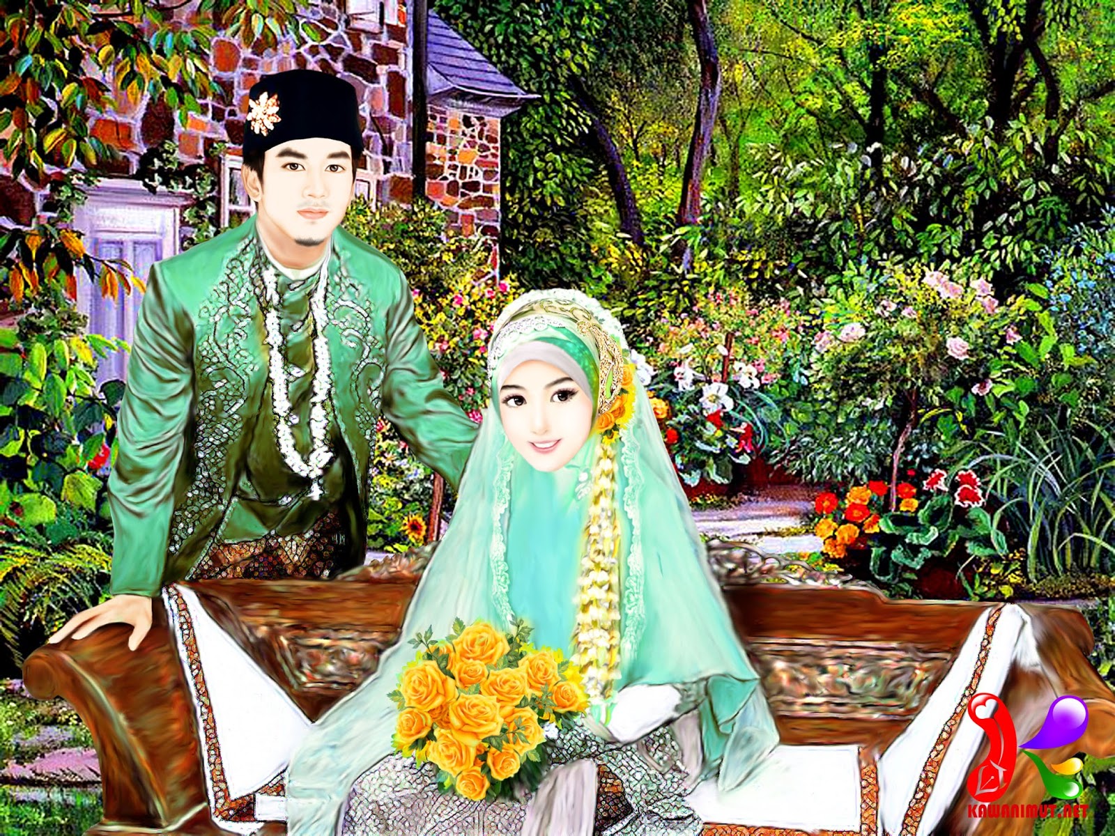 Kawanimut Koleksi Kartun Pengantin Kawanimut Kawanimuts Wedding