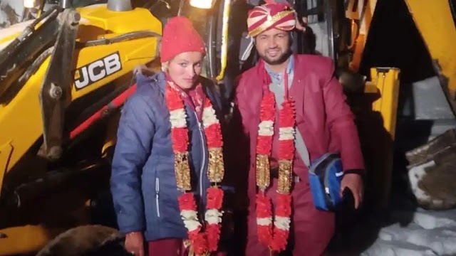 दूल्हे ने दुल्हन को JCB से लेने बारात लेकर पहुंचा,जानिए क्या है पूरा मामला