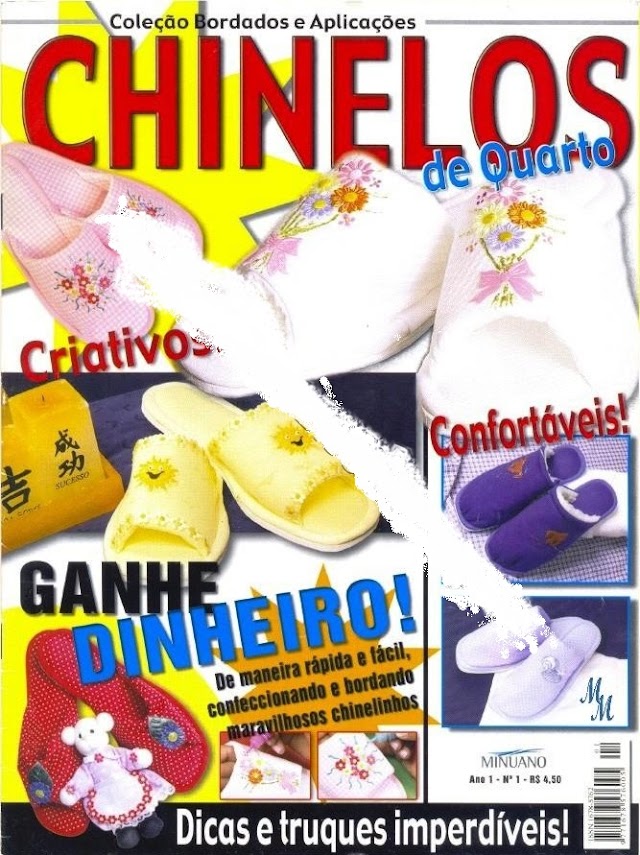 Coleção Bordados E Aplicações Chinelos Ano1 N°1