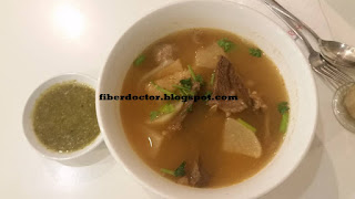 noodle serve with beef brisket and beef meatball in beef broth 