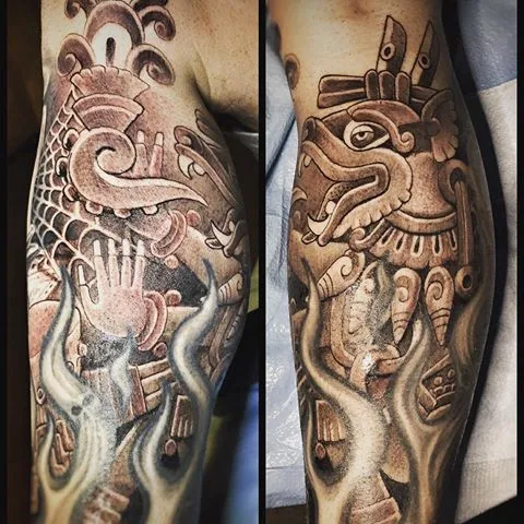 tatuajes aztecas y mayas y su significado