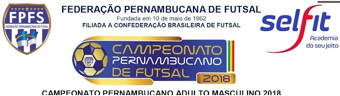 Saiu a tabela da 2ª fase do campeonato pernambucano de futsal