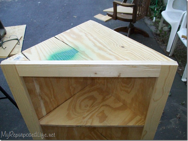 how to build a corner cabinet