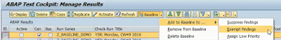 Remote Code Analysis in ATC – Working with Baseline to suppress findings in old legacy code