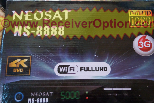 NEOSAT NS-8888 HD RECEIVER CCCAM & BISS KEY OPTION NEW SOFTWARE