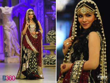 Maharani Latest Bridal Wear www.fashion-beautyzone.blogspot.com