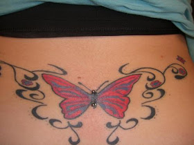 Back Butterfly With Surface Piercing