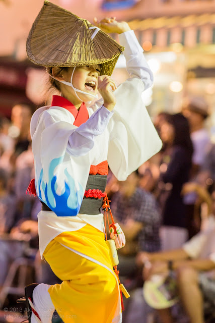 三鷹阿波踊り きまぐ連の子供の女踊り