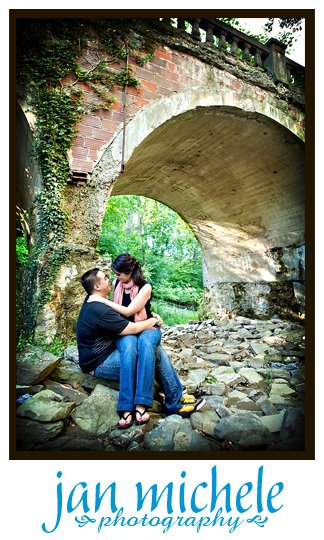 under the bridge at National Park Seminary