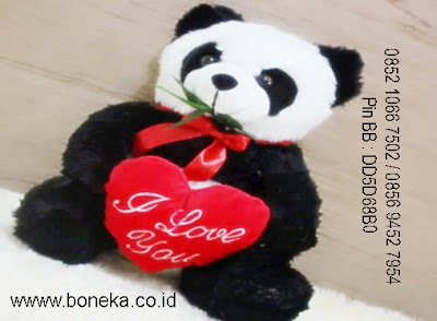 jual boneka panda love