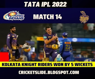 TATA IPL 2022 KKR VS MI PAT CUMMINS
