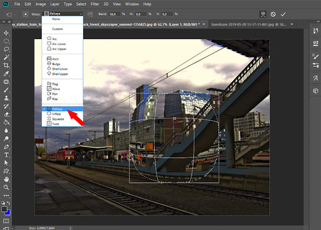 2 Cara Membuat Efek Fisheye / Gambar Cembung Di Photoshop CC Terbaru