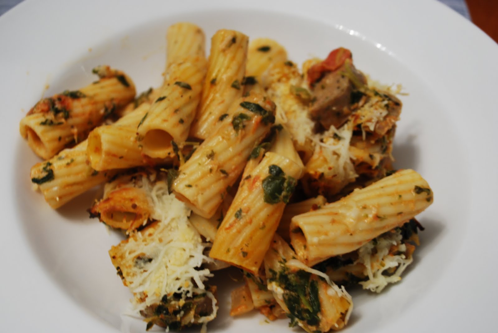Cooking This and That: Baked Pasta with Chicken Sausage