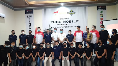 Usai Dilantik, Cabor Esport Indonesia Kabupaten Pinrang Gelar Opening PUBG Mobile Turnament 