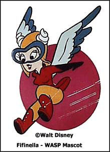 Fifinella, the Women Airforce Service Pilots (WASP) mascot, created by The Walt Disney Company.