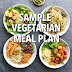 Sample Vegetarian Meal Plan
