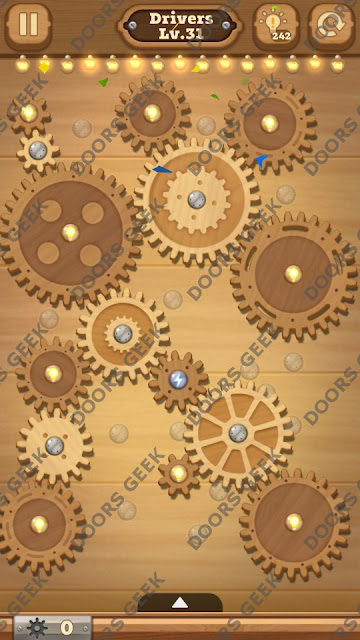 Fix it: Gear Puzzle [Drivers] Level 31 Solution, Cheats, Walkthrough for Android, iPhone, iPad and iPod