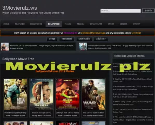 Movierulz2 Kannada 2019 - Bollywood, Hollywood, torrentpk, Tamil, Telugu free Movies Download