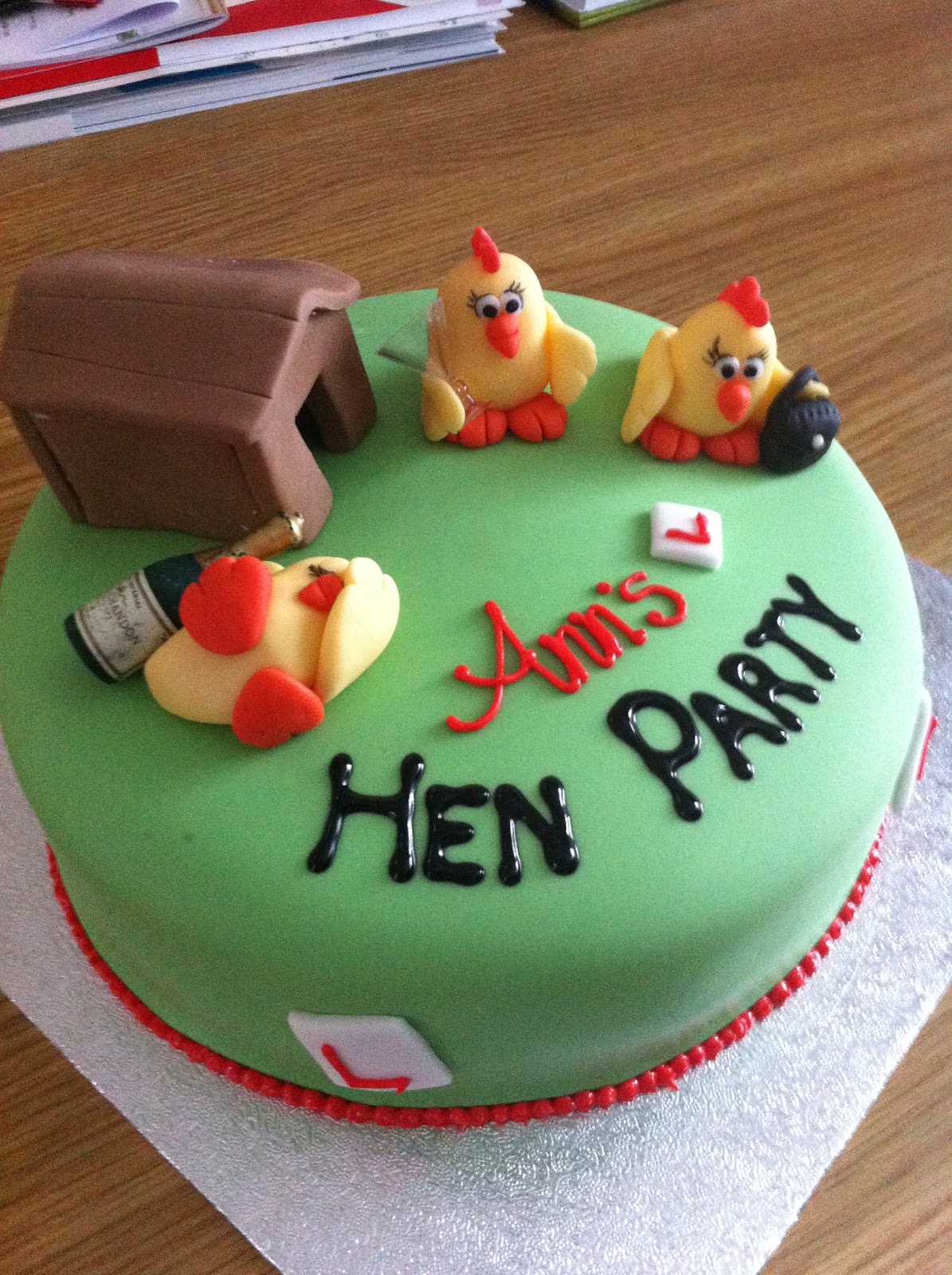 caked in icing: hen party cake