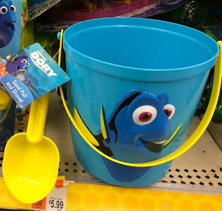 finding dory sand pail shovel