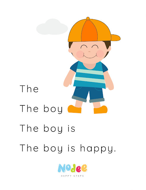 Reading fluency for kids - The Boy Story