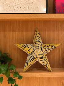 star made from car plates, Urby Jersey City, interior design 